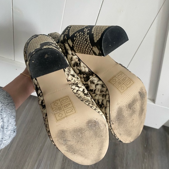 Call It Spring Vegan Snakeprint Booties - Picture 6 of 7